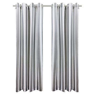 Light Filtering Satiny Look Provided Privacy Grommet Outdoor Panel Pair