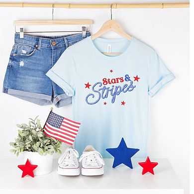 Western Stars And Stripes Short Sleeve Graphic Tee