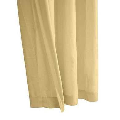 Light Filtering Crinkled Texture On Supple Drapeable Flowing Fabric Grommet Curtain Panel