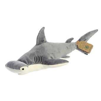 Aurora Large Grey Eco Nation Eco Hugs 18" Hammerhead Shark Eco-friendly Stuffed Animal