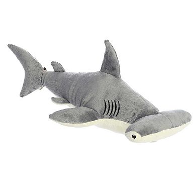 Aurora Large Grey Eco Nation Eco Hugs 18" Hammerhead Shark Eco-friendly Stuffed Animal