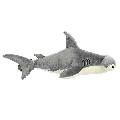Aurora Large Grey Eco Nation Eco Hugs 18" Hammerhead Shark Eco-friendly Stuffed Animal