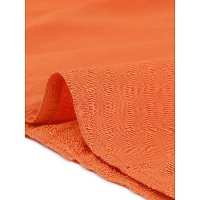 Women's Sleeveless Casual Midi Dress Tie Front Flowy Summer Sundress