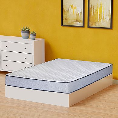Continental Sleep, 8" Medium Firm High Density Foam Mattress, Cooler Sleep