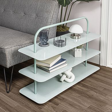 Minimalist 9-pair 3-tier Iron Thin Flat Plate Shoe Rack