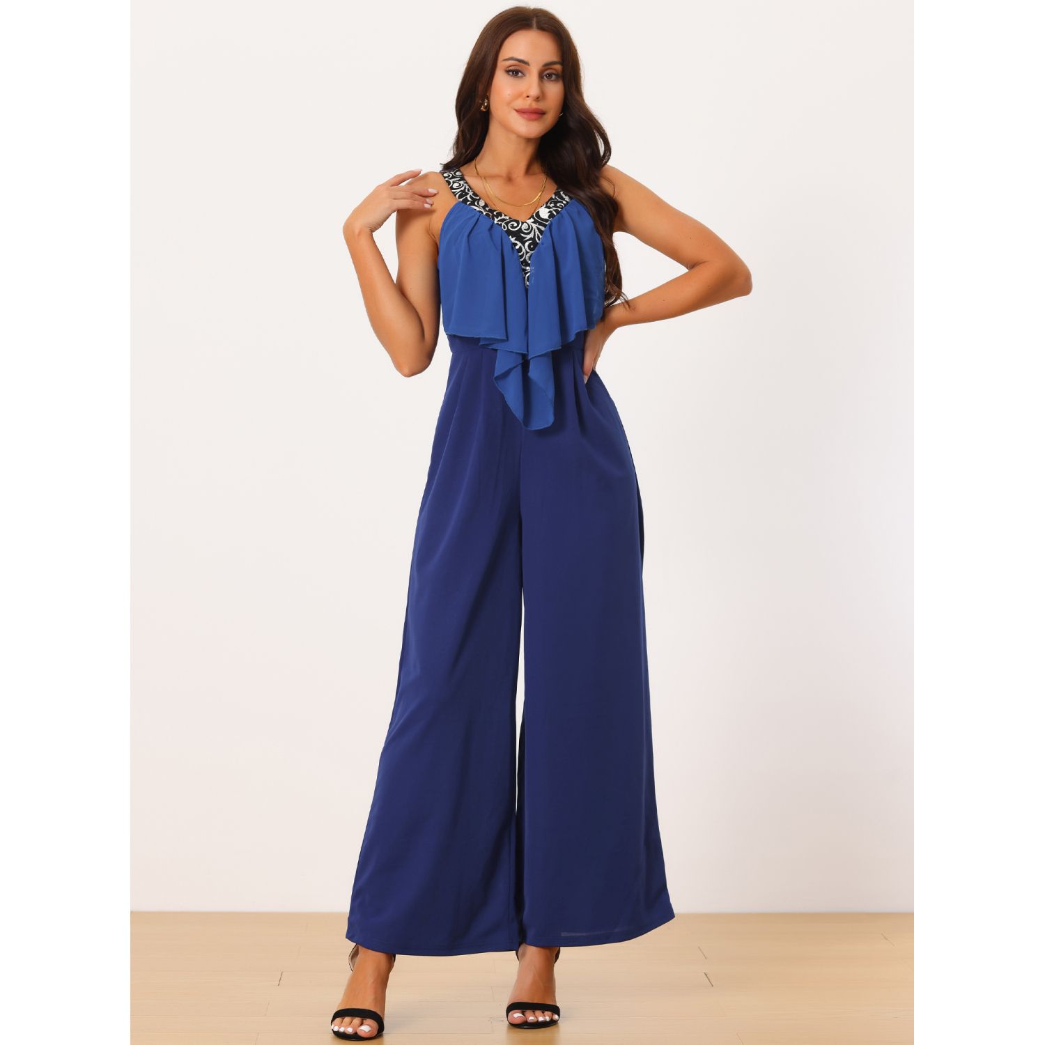 Jumpsuits For Women Casual Satin Elegant Office Women Jumpsuits