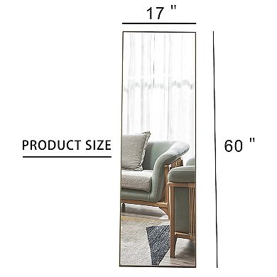 Hivvago Solid Wood Frame Full Length Body Decorative And Dressing Mirror