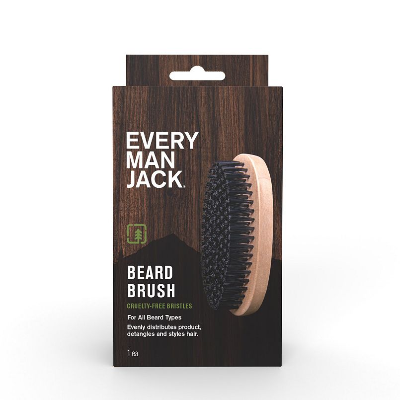 A brown box for a beard brush