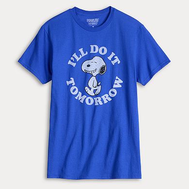 Men's Peanuts Snoopy Tomorrow Graphic Tee