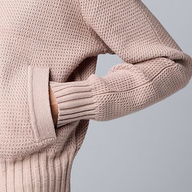 Women's Simply Vera Vera Wang Sweater Bomber Jacket