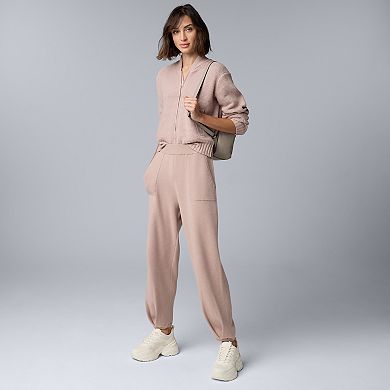 Women's Simply Vera Vera Wang Sweater Bomber Jacket