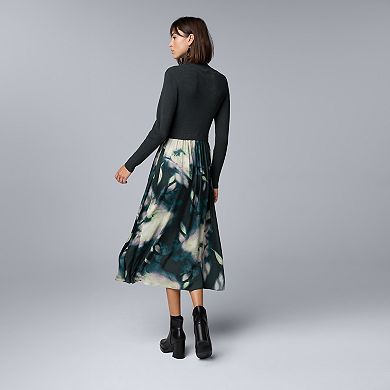 Women's Simply Vera Vera Wang Pleated Midi Dress