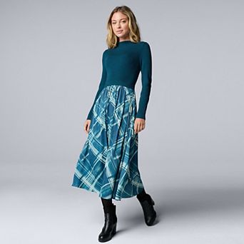 Women's Simply Vera Vera Wang Pleated Midi Dress