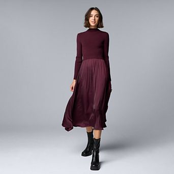 Women's Simply Vera Vera Wang Pleated Midi Dress