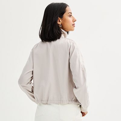 Style and Co Utility Jacket Womens size 3X Light beige Full