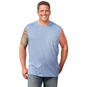 Boulder Creek By Kingsize Men's Big & Tall Heavyweight Pocket Muscle Tee