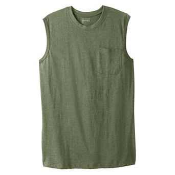 Boulder Creek By Kingsize Men's Big & Tall Heavyweight Pocket Muscle Tee