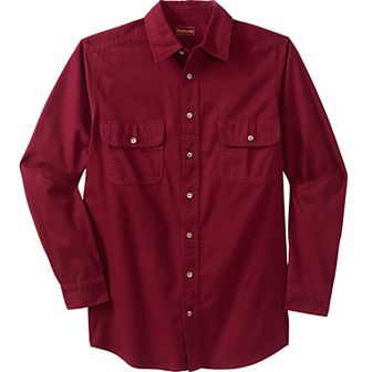 Boulder Creek by KingSize Men's Big & Tall Long Sleeve Denim And Twill Shirt
