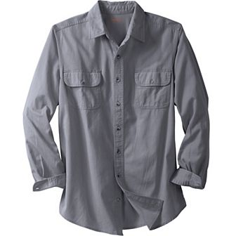Boulder Creek by KingSize Men's Big & Tall Long Sleeve Denim And Twill Shirt