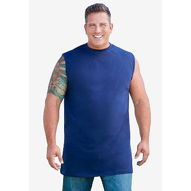 Boulder Creek By Kingsize Men's Big & Tall Longer-length Heavyweight Muscle Tee