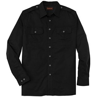 Boulder Creek By Kingsize Men's Big & Tall Long Sleeve Pilot Shirt