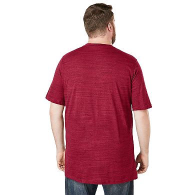 Boulder Creek By Kingsize Men's Big & Tall Heavyweight Longer-length Pocket Crewneck T-shirt