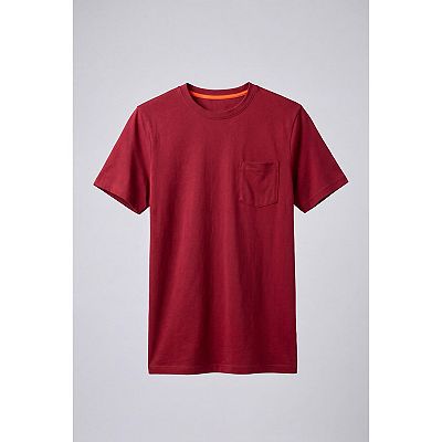 Boulder Creek Men's Big & Tall Heavyweight Pocket Crewneck Tee – Long-Sleeve Comfort Shirt