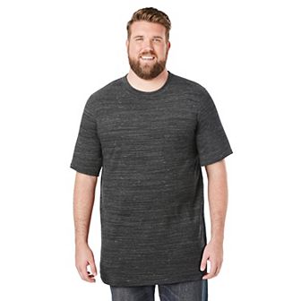 Boulder Creek By Kingsize Men's Big & Tall Heavyweight Longer-length Pocket Crewneck T-shirt