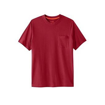 Boulder Creek by KingSize Men's Big & Tall Heavyweight Longer-Length Pocket Crewneck T-Shirt