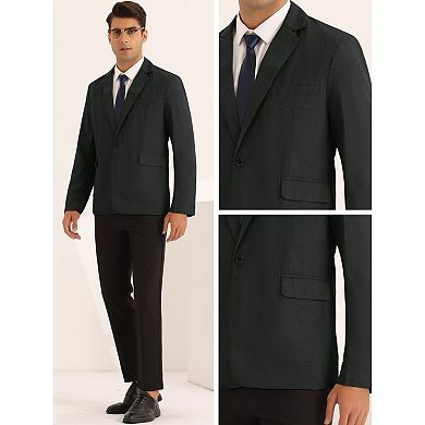 Formal Blazers For Men's Business Suit Jackets Casual One Button Sports Coats