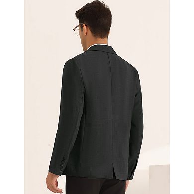 Formal Blazers For Men's Business Suit Jackets Casual One Button Sports Coats