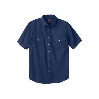 Boulder Creek by KingSize Men's Big & Tall Short Sleeve Denim And Twill Shirt