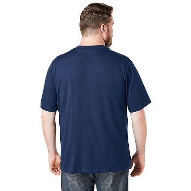 Boulder Creek by KingSize Men's Big & Tall Heavyweight Pocket V-Neck Tee