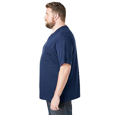 Boulder Creek by KingSize Men's Big & Tall Heavyweight Pocket V-Neck Tee