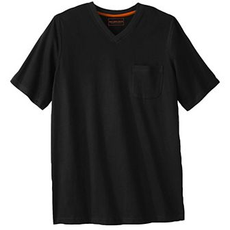 Boulder Creek by KingSize Men's Big & Tall Heavyweight Pocket V-Neck Tee