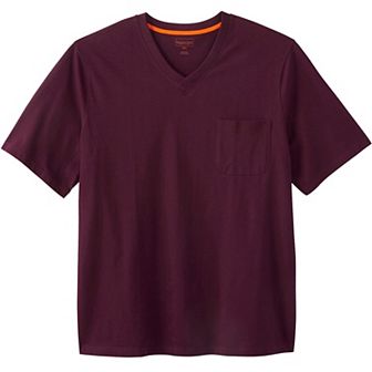 Boulder Creek by KingSize Men's Big & Tall Heavyweight Pocket V-Neck Tee