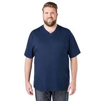 Boulder Creek By Kingsize Men's Big & Tall Heavyweight Pocket V-neck Tee