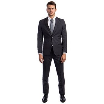 Men's Slim-Fit 2 pc Suit Set,Unhemmed-Open Bottom Dress Pants