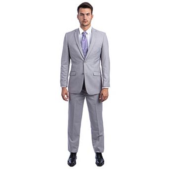 Men's Slim-Fit 2 pc Suit Set,Unhemmed-Open Bottom Dress Pants