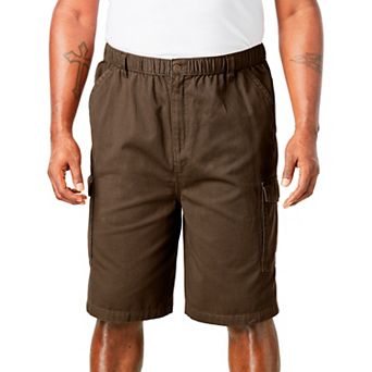 Boulder Creek by KingSize Men's Big & Tall Renegade 9 Full Elastic Waist Cargo Shorts
