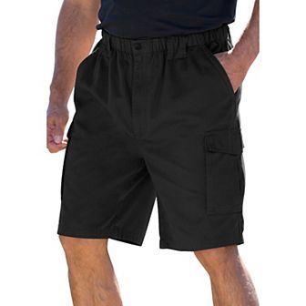Boulder Creek by KingSize Men's Big & Tall Renegade 9 Full Elastic Waist Cargo Shorts