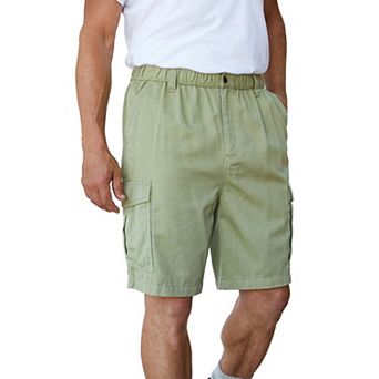 Boulder Creek by KingSize Men's Big & Tall Renegade 9 Full Elastic Waist Cargo Shorts