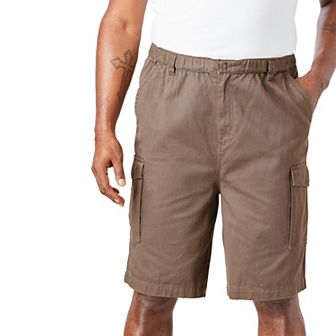 Boulder Creek by KingSize Men's Big & Tall Renegade 9 Full Elastic Waist Cargo Shorts