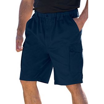 Boulder Creek by KingSize Men's Big & Tall Renegade 9 Full Elastic Waist Cargo Shorts