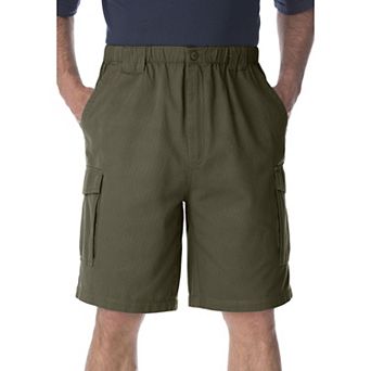 Boulder Creek by KingSize Men's Big & Tall Renegade 9 Full Elastic Waist Cargo Shorts