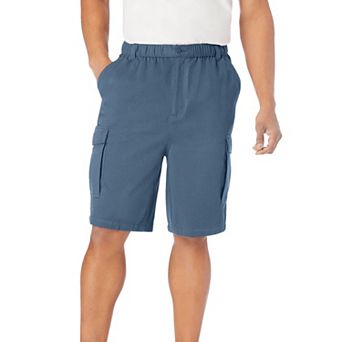 Boulder Creek by KingSize Men's Big & Tall Renegade 9 Full Elastic Waist Cargo Shorts