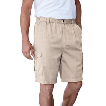 Boulder Creek by KingSize Men's Big & Tall Renegade 9 Full Elastic Waist Cargo Shorts