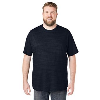 Boulder Creek by KingSize Men's Big & Tall Heavyweight Jersey Crewneck T-Shirt