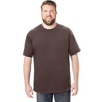 Boulder Creek By Kingsize Men's Big & Tall Heavyweight Jersey Crewneck T-shirt