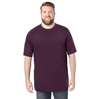 Boulder Creek By Kingsize Men's Big & Tall Heavyweight Jersey Crewneck T-shirt